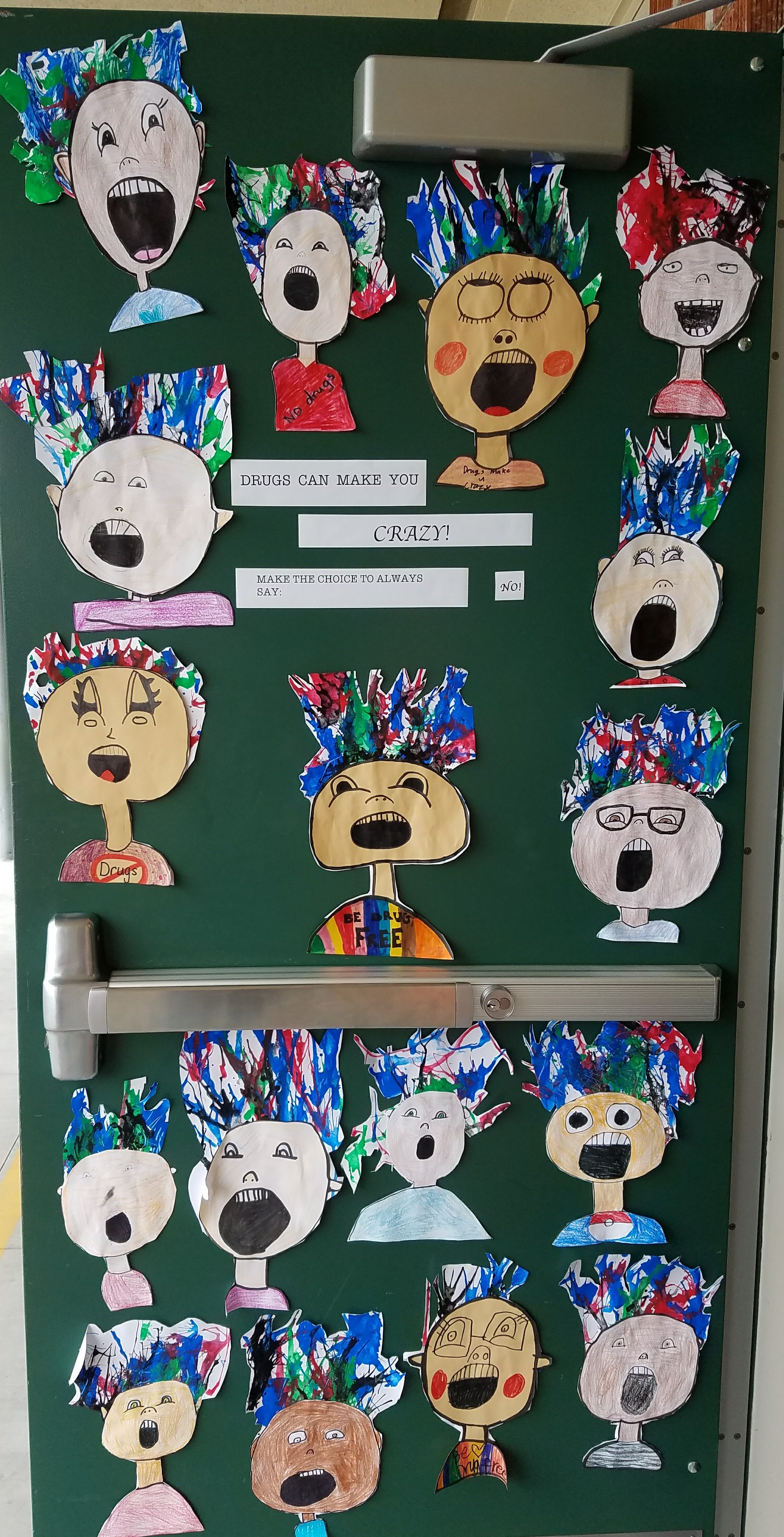 During Red Ribbon Week, students show how drugs make one crazy.