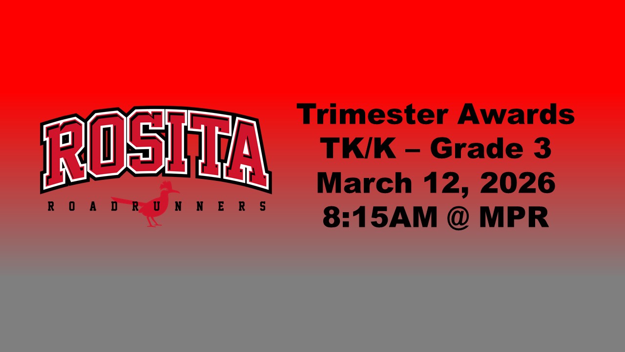TK/K - Grade 3 Trimester Awards
